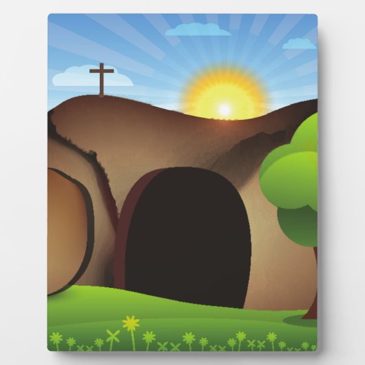 イエスの墓 フォトプラーク (正面)