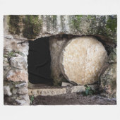 イエスの墓 フリースブランケット (正面(横))