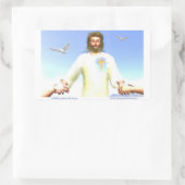 イエスの変容 長方形シール (バッグ)