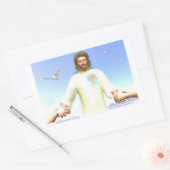 イエスの変容 長方形シール (封筒)