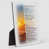 イエスの山上の説教 - マタイ5 フォトプラーク (側面)