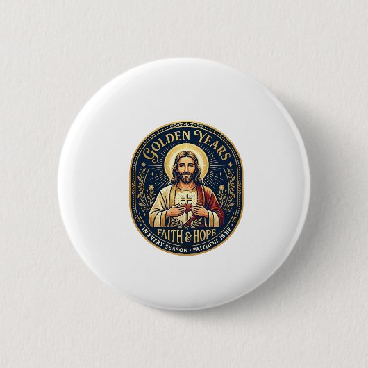 イエスの引退 ヴィンテージTシャツ キリスト教 缶バッジ (正面)