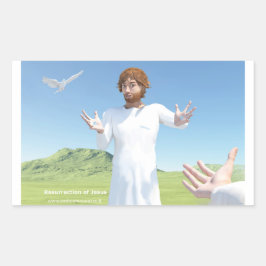 イエスの復活 長方形シール