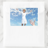 イエスの昇天 長方形シール (バッグ)