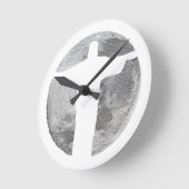 イエスの時間 ラウンド壁時計 (傾斜)