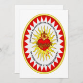 イエスの最も神聖なハート シーズンカード (正面/裏面)