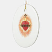 イエスの最も神聖なハート セラミックオーナメント (左)
