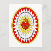 イエスの最も神聖なハート ポストカード (正面)