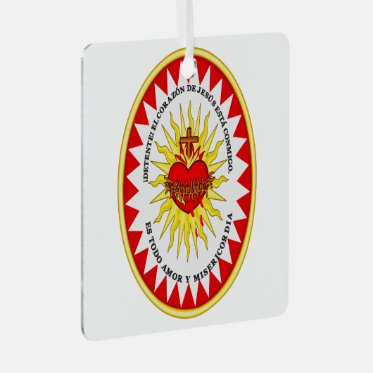 イエスの最も神聖なハート メタルオーナメント (正面右)