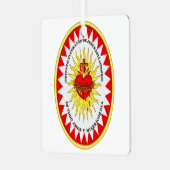 イエスの最も神聖なハート メタルオーナメント (正面左)