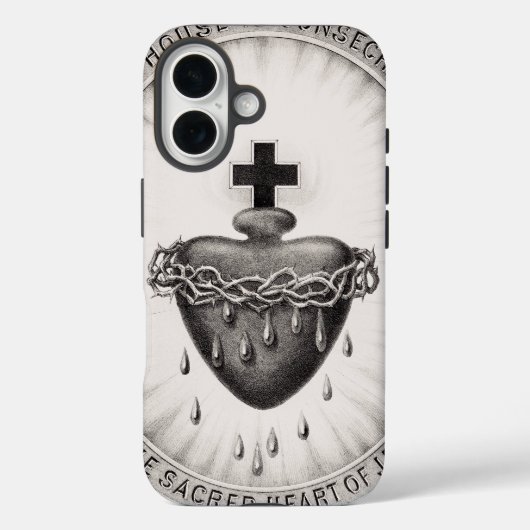 イエスの最も聖なる心臓 神聖なシンボル Case-Mate iPhoneケース (裏面)
