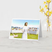 イエスの最後の晩餐 カード (黄色い花)