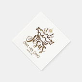 イエスの最高の贈り物はクリスマスパーティー スタンダードカクテルナプキン (角)