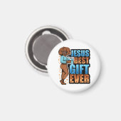 イエスの最高の贈り物は永遠にメリークリスマスpajamaメラニ マグネット (正面/裏面)