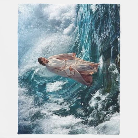 イエスの海 フリースブランケット (正面)