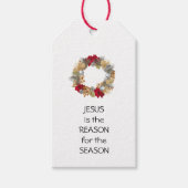 イエスの理由シーズン |フェスティバルリース |クリスマス ギフトタグ (正面)