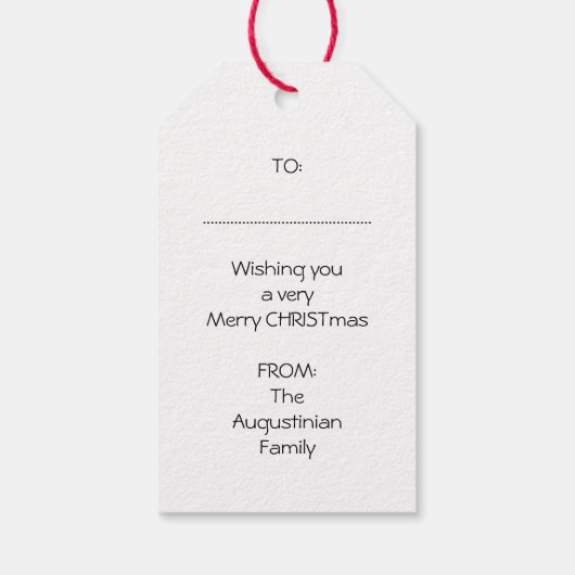 イエスの理由シーズン |フェスティバルリース |クリスマス ギフトタグ (裏面)