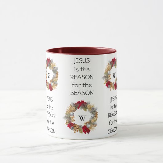 イエスの理由シーズン |フェスティバルリース |クリスマス マグカップ (中央)
