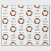 イエスの理由シーズン |フェスティバルリース |クリスマス ラッピングペーパー (フラット)