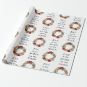 イエスの理由シーズン |フェスティバルリース |クリスマス ラッピングペーパー (アンロールド)