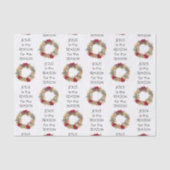 イエスの理由シーズン |フェスティバルリース |クリスマス 薄葉紙 (正面)