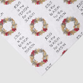 イエスの理由シーズン |フェスティバルリース |クリスマス 薄葉紙 (詳細)