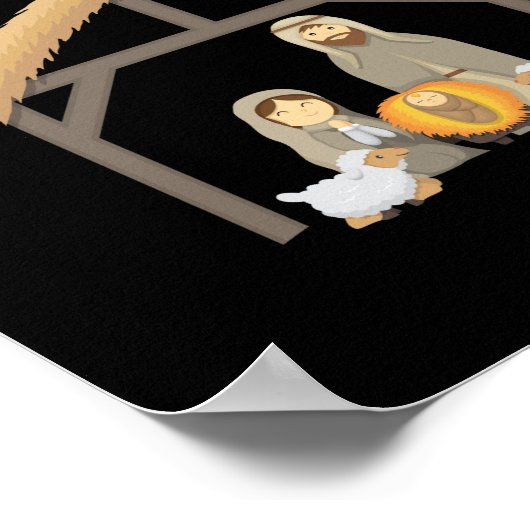 イエスの真の物語クリスマスデイクリスマス誕生 ポスター (角)