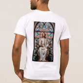イエスの神のポートレート – クリスチャン感動的ス Tシャツ (裏面)