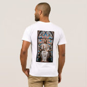 イエスの神のポートレート – クリスチャン感動的ス Tシャツ (裏面フル)
