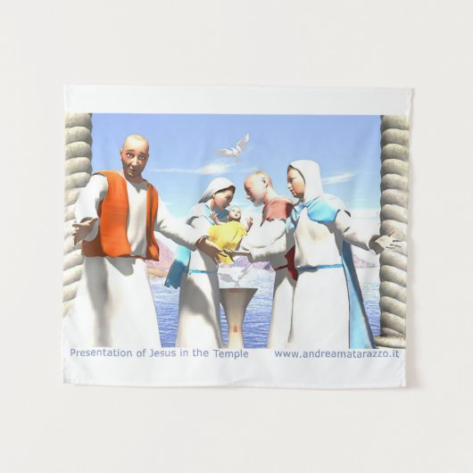 イエスの神殿でのプレゼンテーション タペストリー (正面(横))