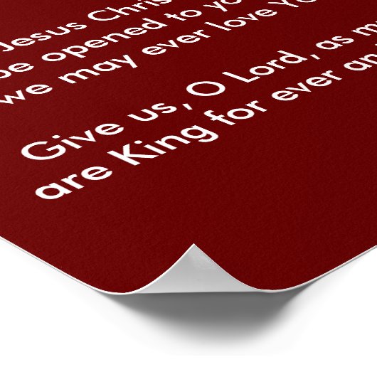 イエスの神聖な名前の小さな人 ポスター (角)