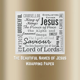 イエスの美しい名前 ラッピングペーパー