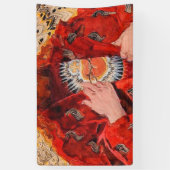 イエスの聖なるハート1911 - Jozef Mehoffer 横断幕 (縦)