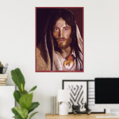 イエスの聖なるハート「イエスのハート」のイメージ ポスター (ホームオフィス)