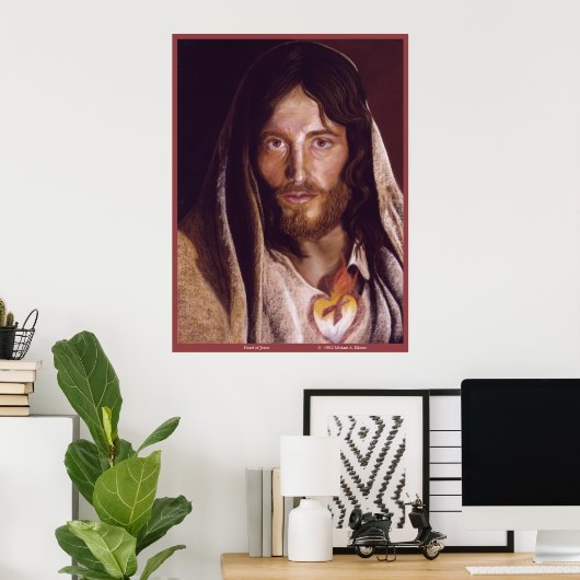 イエスの聖なるハート「イエスのハート」のイメージ ポスター (ホームオフィス)