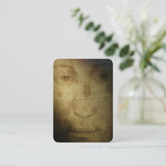 イエスの聖なる顔への祈りの言葉 名刺 (スタンド正面)