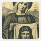 イエスの聖なる顔 スクエアシール (正面)