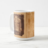 イエスの聖なる顔 – トリノ・マグのシュラウド コーヒーマグカップ (正面左)