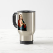 イエスの聖心の美術肖像画 トラベルマグ (正面左)