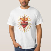 イエスの聖心 カトリック 伝統 Tシャツ (正面)