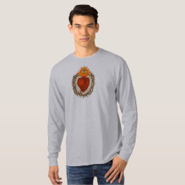 イエスの聖心 メンズ ロングスリーブTシャツ Tシャツ