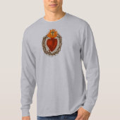 イエスの聖心 メンズ ロングスリーブTシャツ Tシャツ (正面)