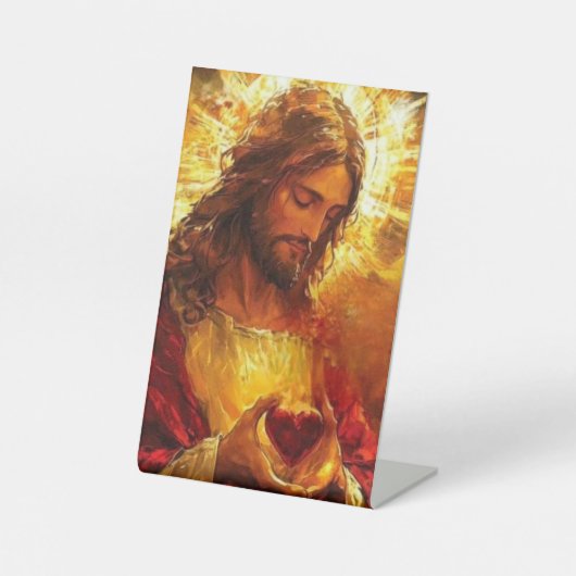 イエスの聖心 台座サイン (正面)