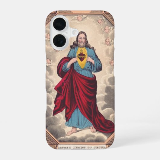 イエスの聖心 iPhone 16ケース (裏面)