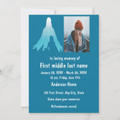 イエスの腕の中で追悼式のお知らせ 招待状 (裏面)