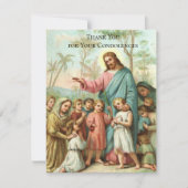 イエスの葬儀お悔やみ聖なるカード ありがとう サンキューカード (正面)