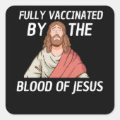 イエスの血によって完全に予防接種される スクエアシール (正面)