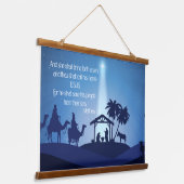 イエスの誕生ウッドトップウォールタペストリー 吊り下げ型タペストリー (傾斜あり)