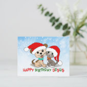 イエスの誕生日おめでとう ポストカード (スタンド正面)