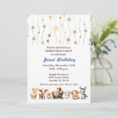 イエスの誕生日クリスマスパーティーの招待状 招待状 (スタンド正面)